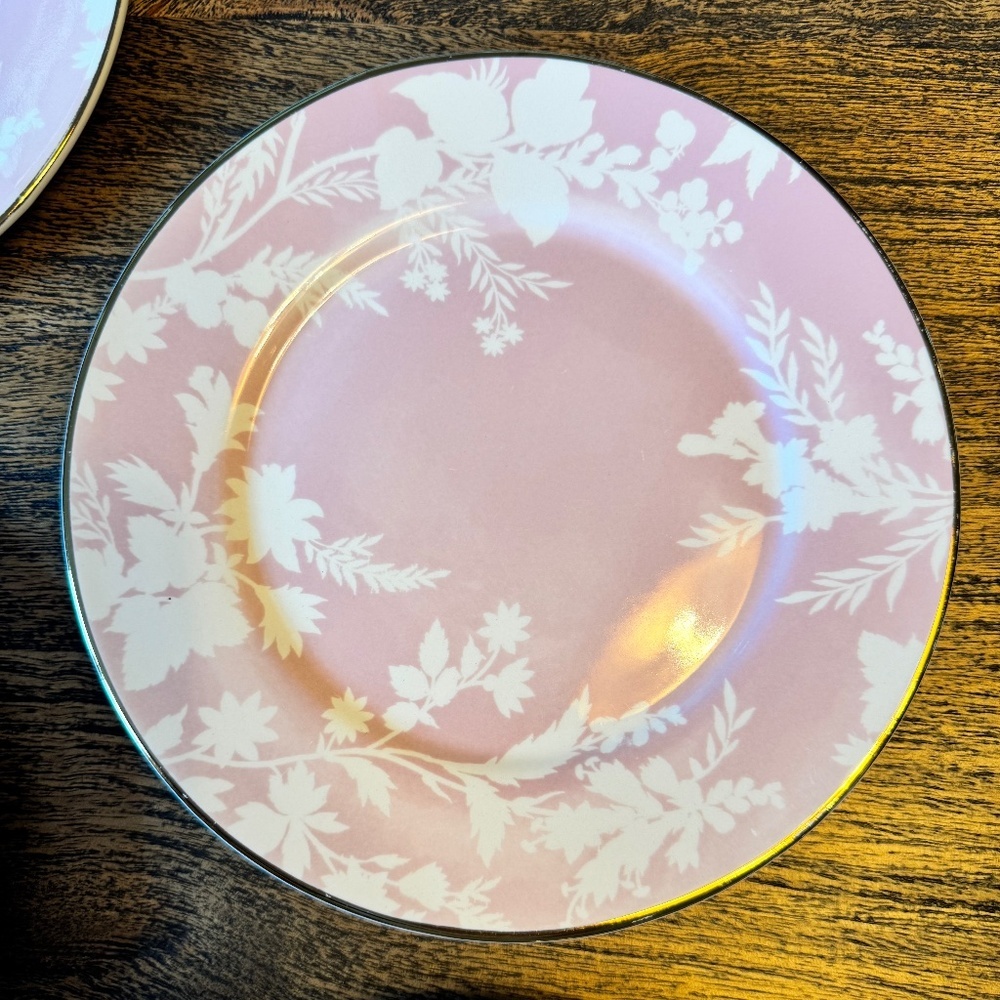 Pottery Barn Monique Lhuillier Rose Bouquet Salad Plate, Set of 7 - Picture 12 of 15